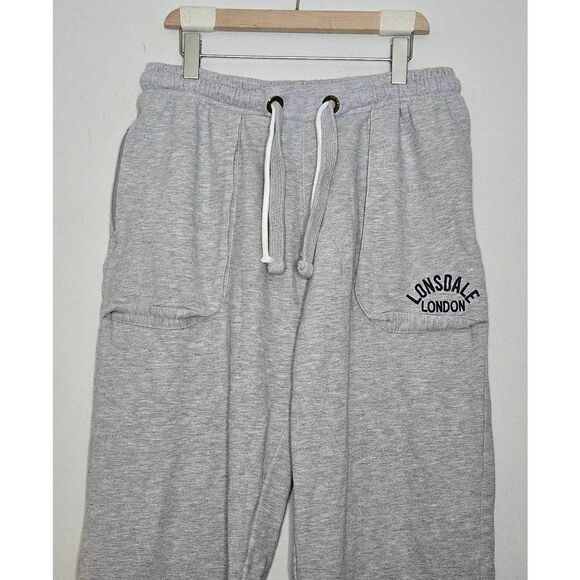 Lonsdale London Men’s Sweatpants Size Large  Pockets Gray - Picture 2 of 6